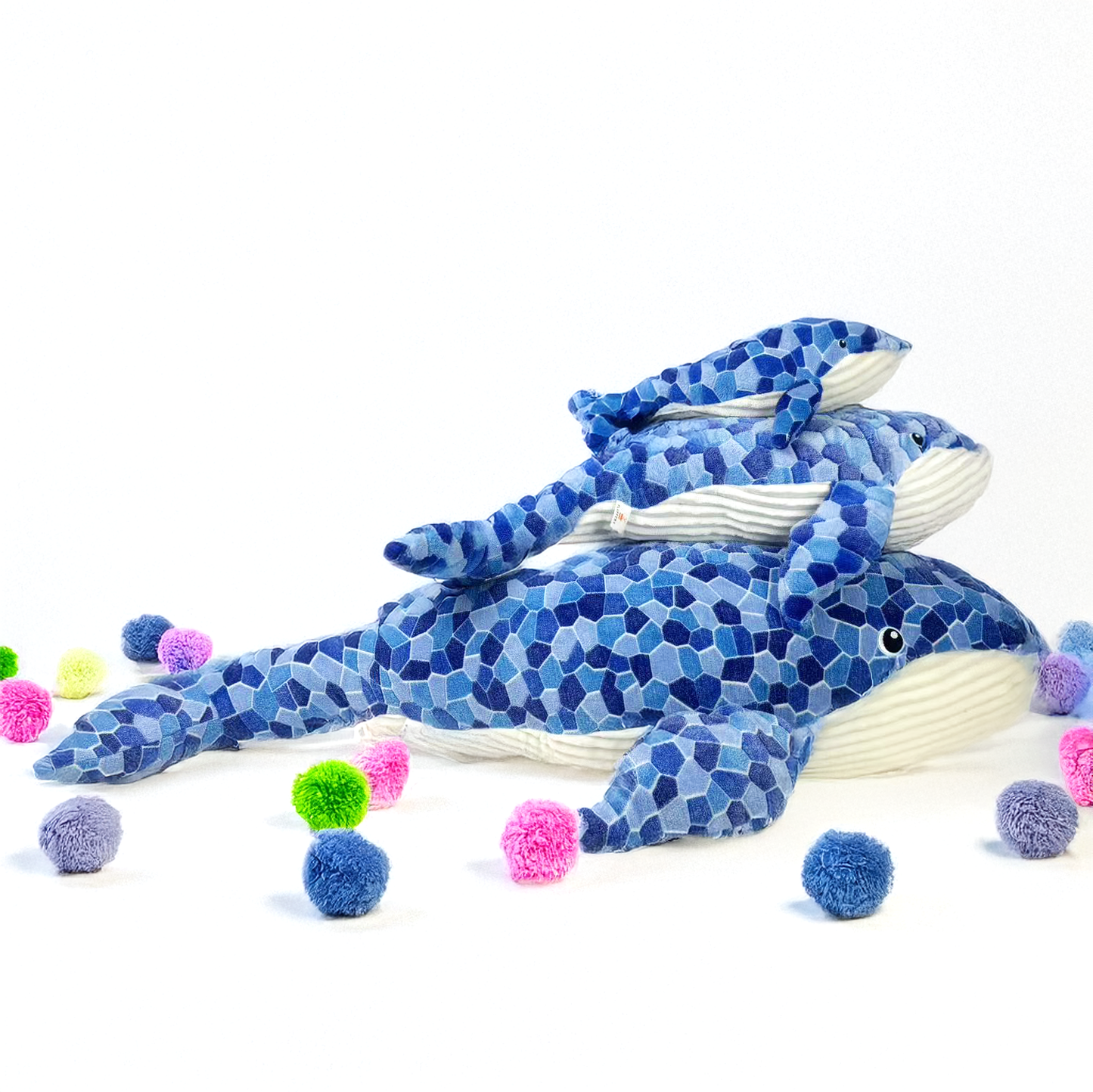 FLUFFERY - Blue Whale Plush Toy