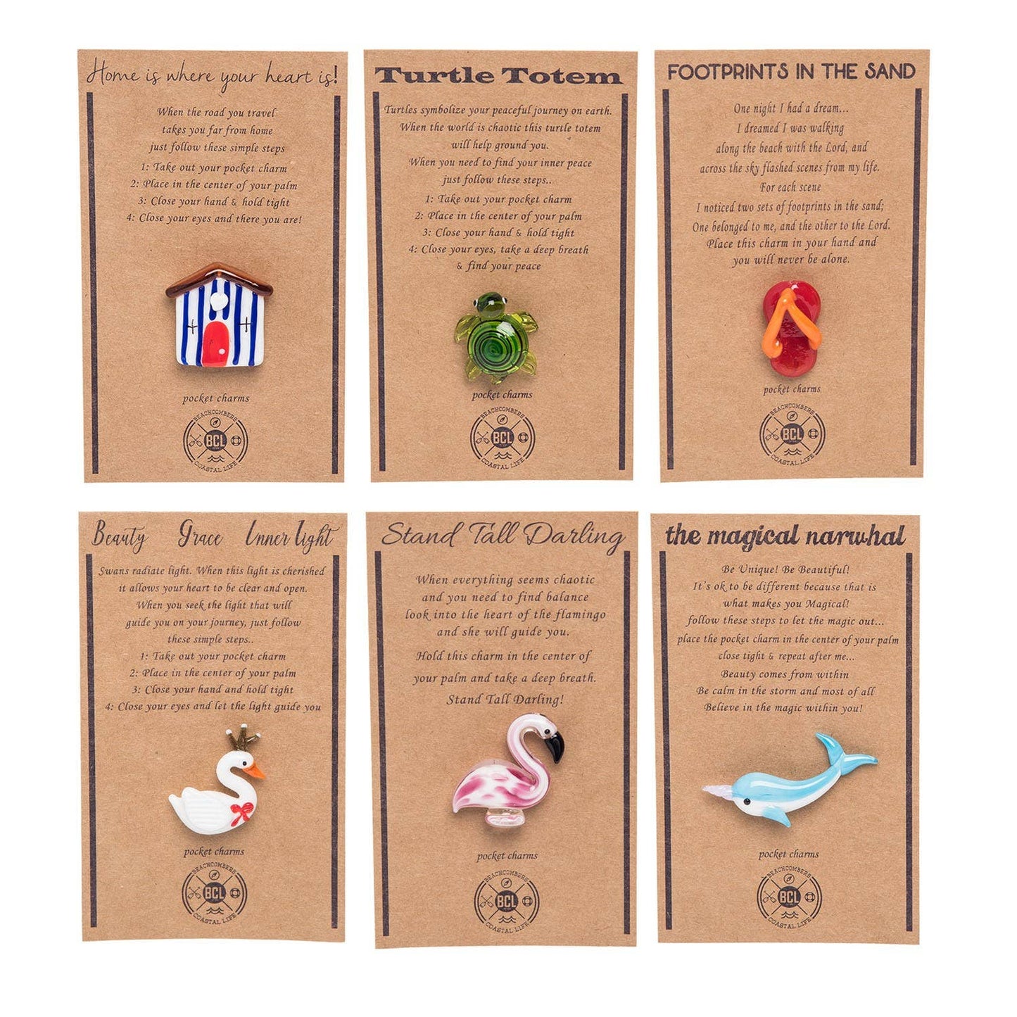 Glass Pocket Charms