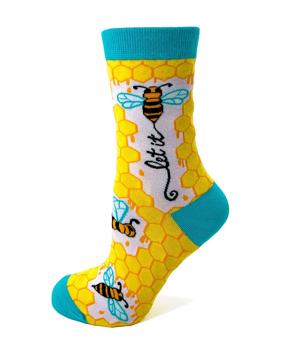 Fabdaz - Let it Bee Ladies' Novelty Crew Socks