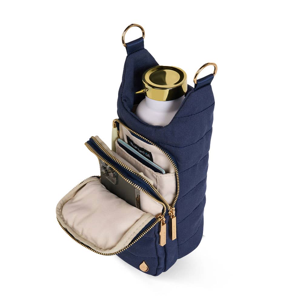 Original HydroBag - Navy Canvas HydroBag with Anchor Embroidery