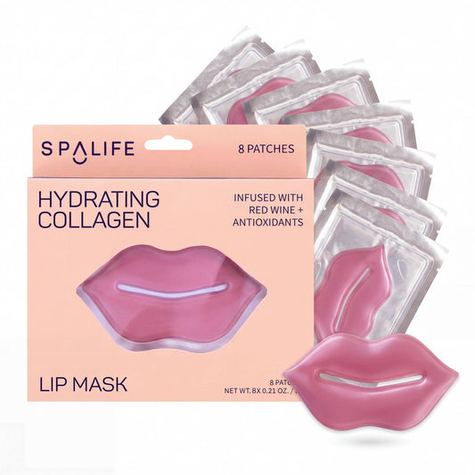 My Spa Life - Hydrating Collagen & Red Wine Hydrogel Lip Masks | 8 Pack