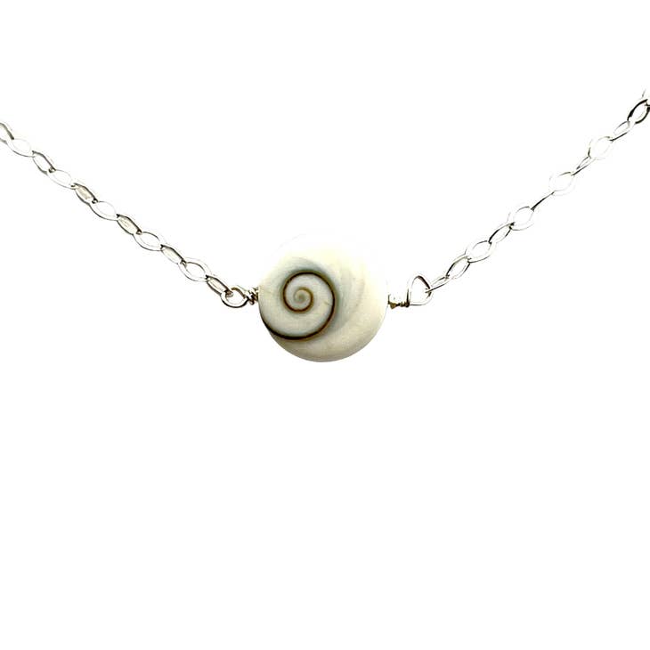 Jackie Gallagher - Shiva Shell Sterling Silver Necklace