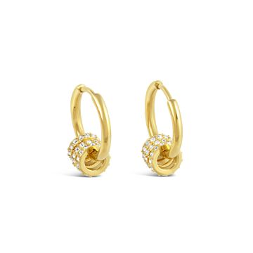 3 Ring Hoop Earrings GOLD