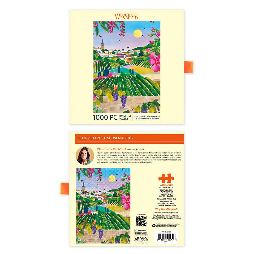 WerkShoppe - Village Vineyard 1000 Piece Puzzle