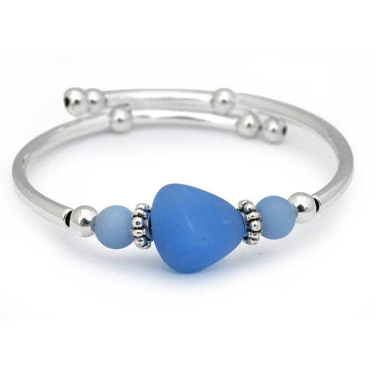 Sky Blue Sea Glass Bracelet
