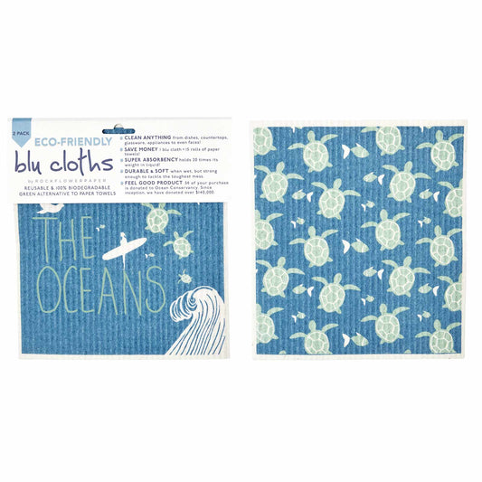 Save The Oceans Eco Sponge Cloths (Set of 2)