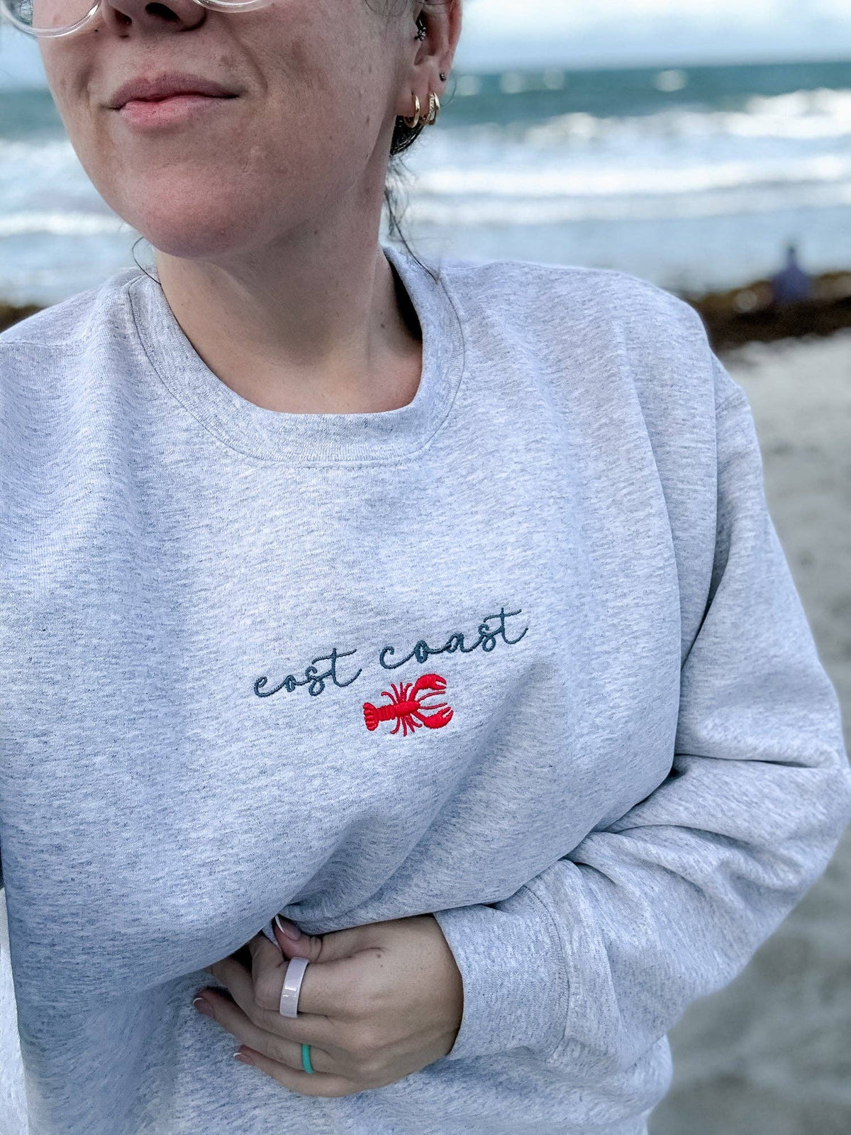 JKSN & Co. - East Coast Lobster Embroidered Sweatshirt