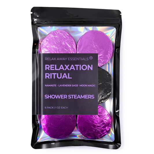 Relax Away Essentials - Relaxation - Shower Steamers 6 Pack - Made in USA - Lavender
