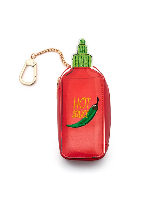 Living Royal - 2-in-1 Bag Charm & Reusable Shopper Bag - "Hot Sauce" Bottle