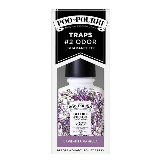 ~Pourri - Poo~Pourri Lavender Vanilla 2oz boxed: Lavender + Vanilla + Citrus