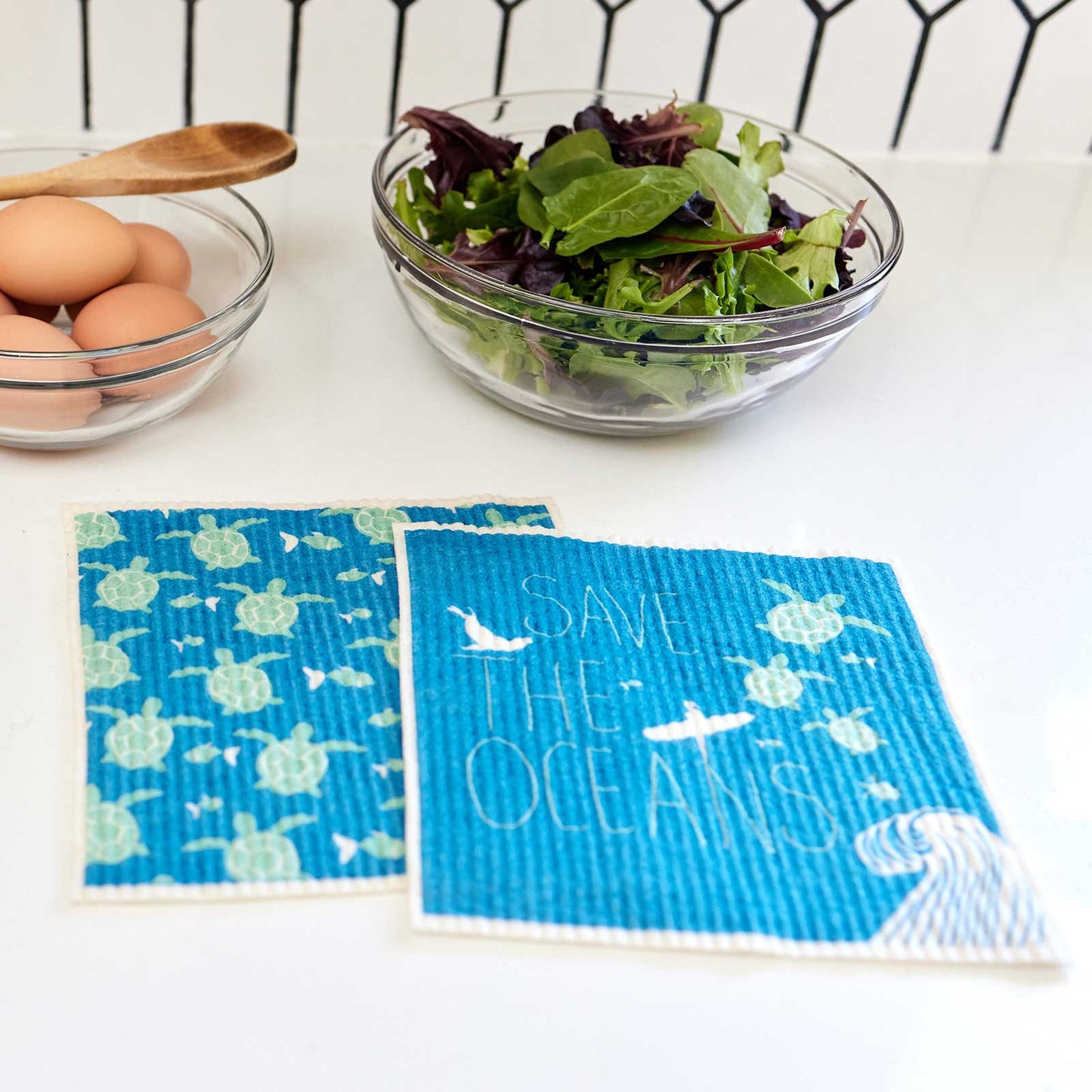 Save The Oceans Eco Sponge Cloths (Set of 2)