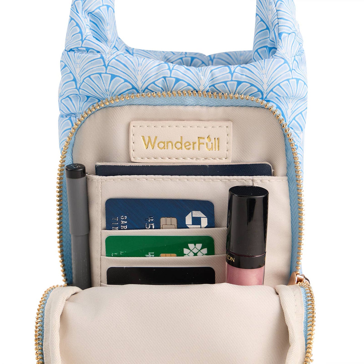 WanderFull - Original HydroBag - Blue Scallop Print HydroBag®