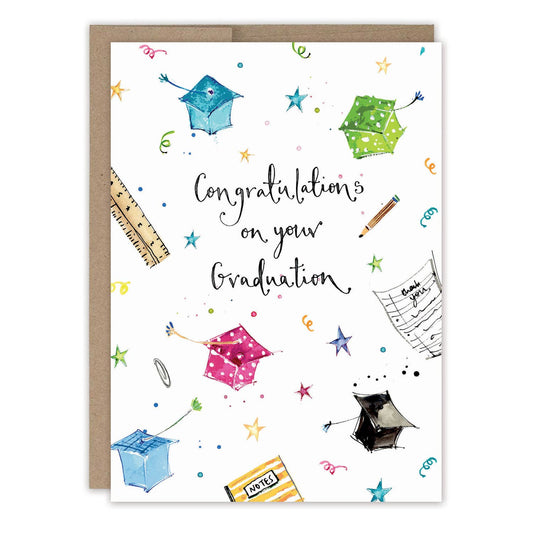 Biely & Shoaf - Festive Grad Hats Graduation Card