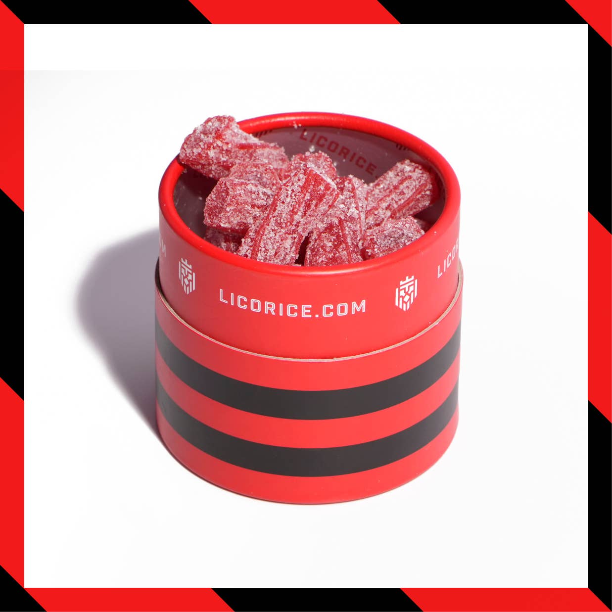 Licorice.com | Caramels.com | Taffy.com - Strawberry Sour Licorice Twists - (8oz Tube)