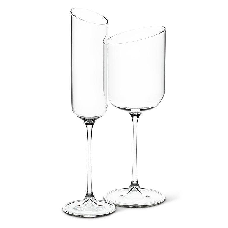 Abbott - Angle Cut Clear Goblet