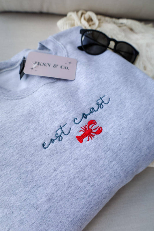 JKSN & Co. - East Coast Lobster Embroidered Sweatshirt