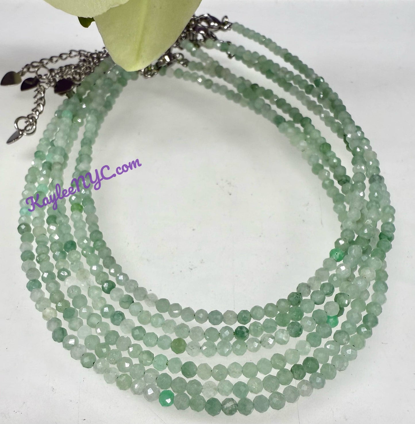 Burma Jade Jadeite Anklets Stainless Steel