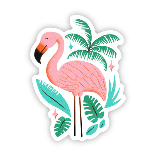 Big Moods - Spring Flamingo Sticker