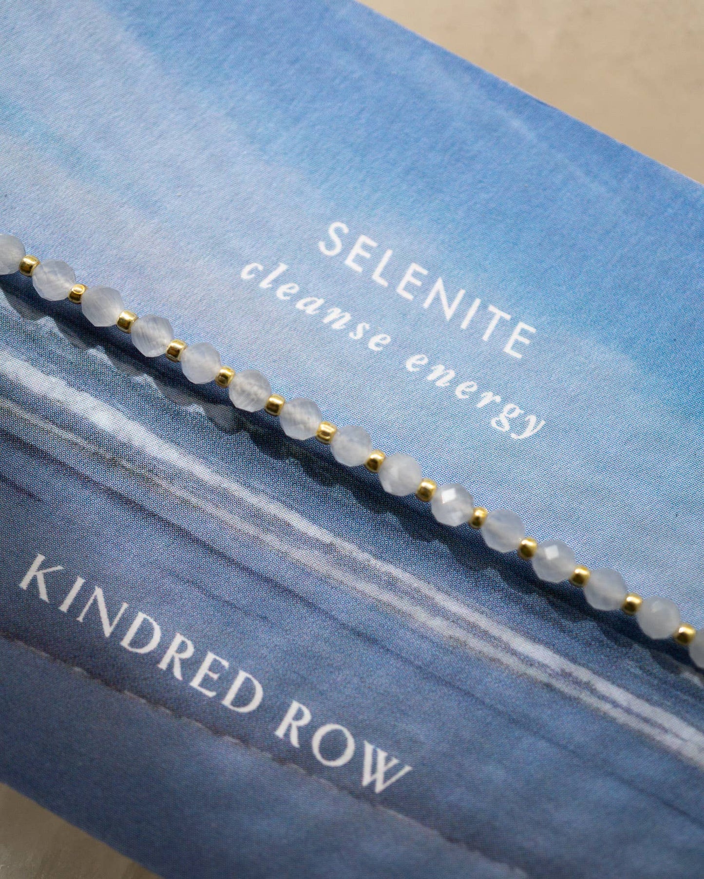 Kindred Row - Selenite Healing Gemstone Stacking Bracelet