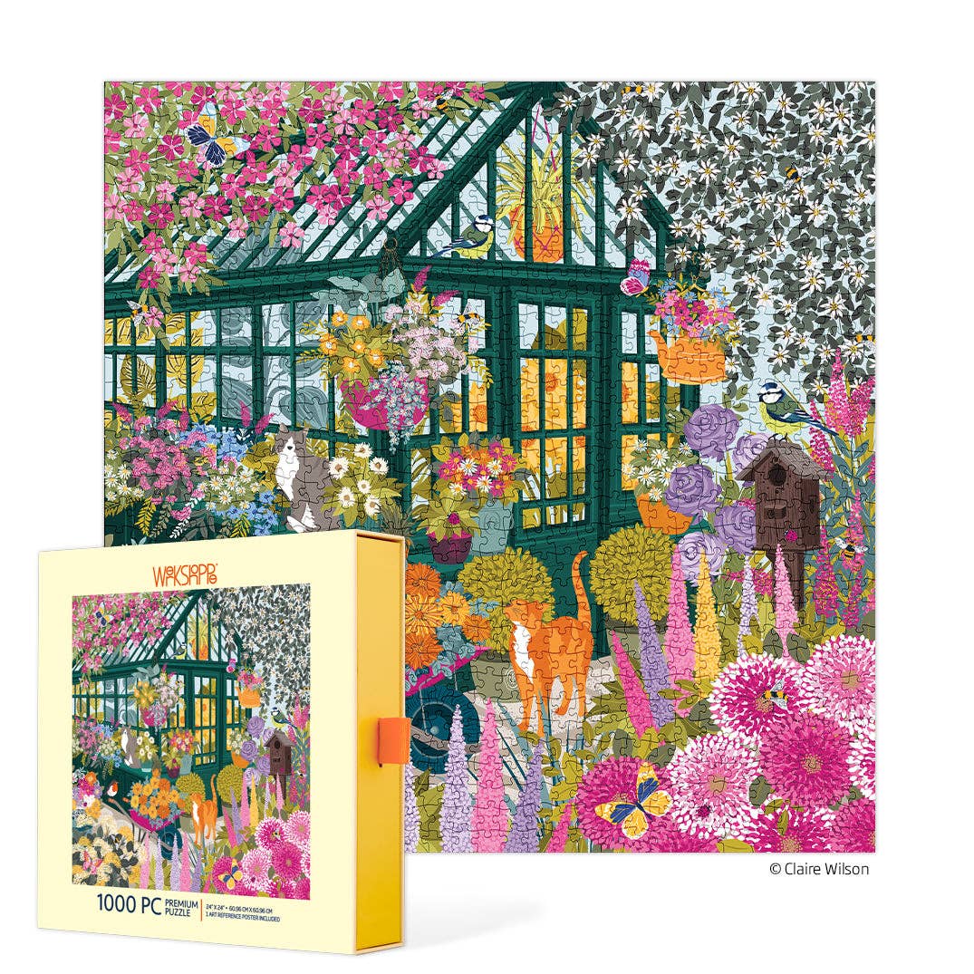 WerkShoppe - Spring Greenhouse 1000 Piece Puzzle