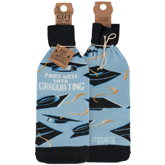 Pairs Well With Graduating Bottle Sock