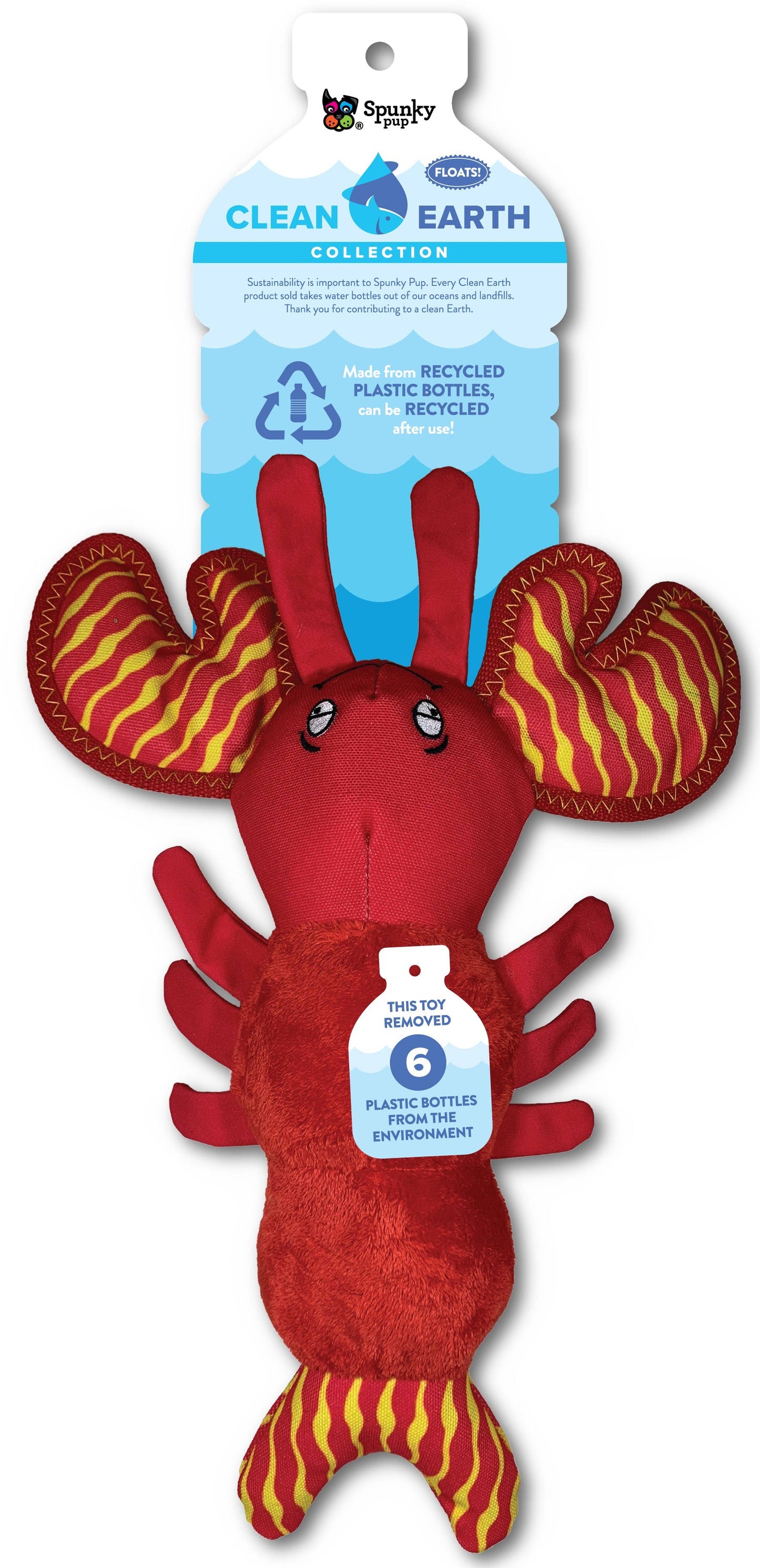 Spunky Pup - Clean Earth Recycled Plush Toys - 100% Sustainable: Large / Octopus