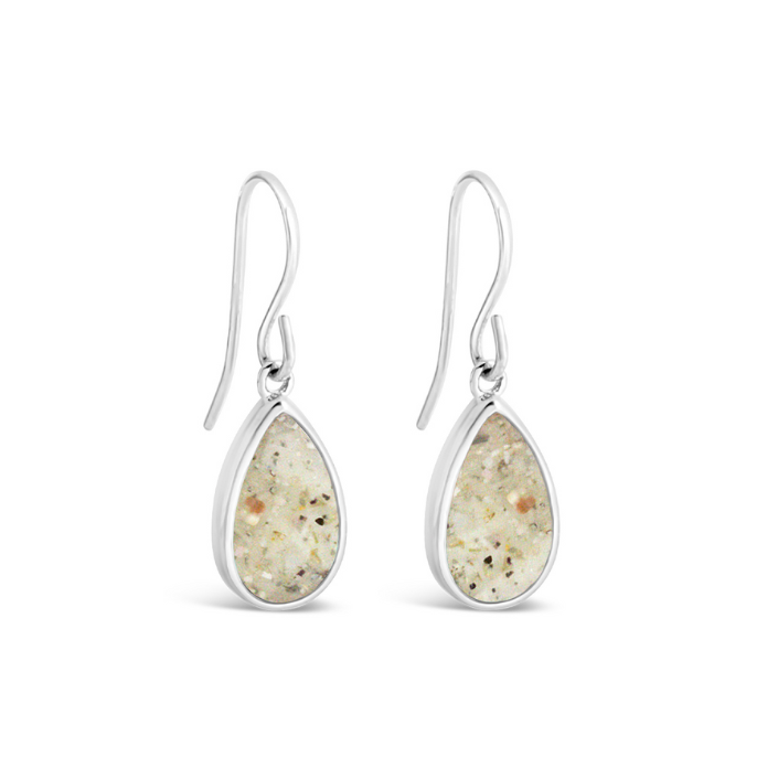 Explorer Teardrop Earrings - Silver - Abalone