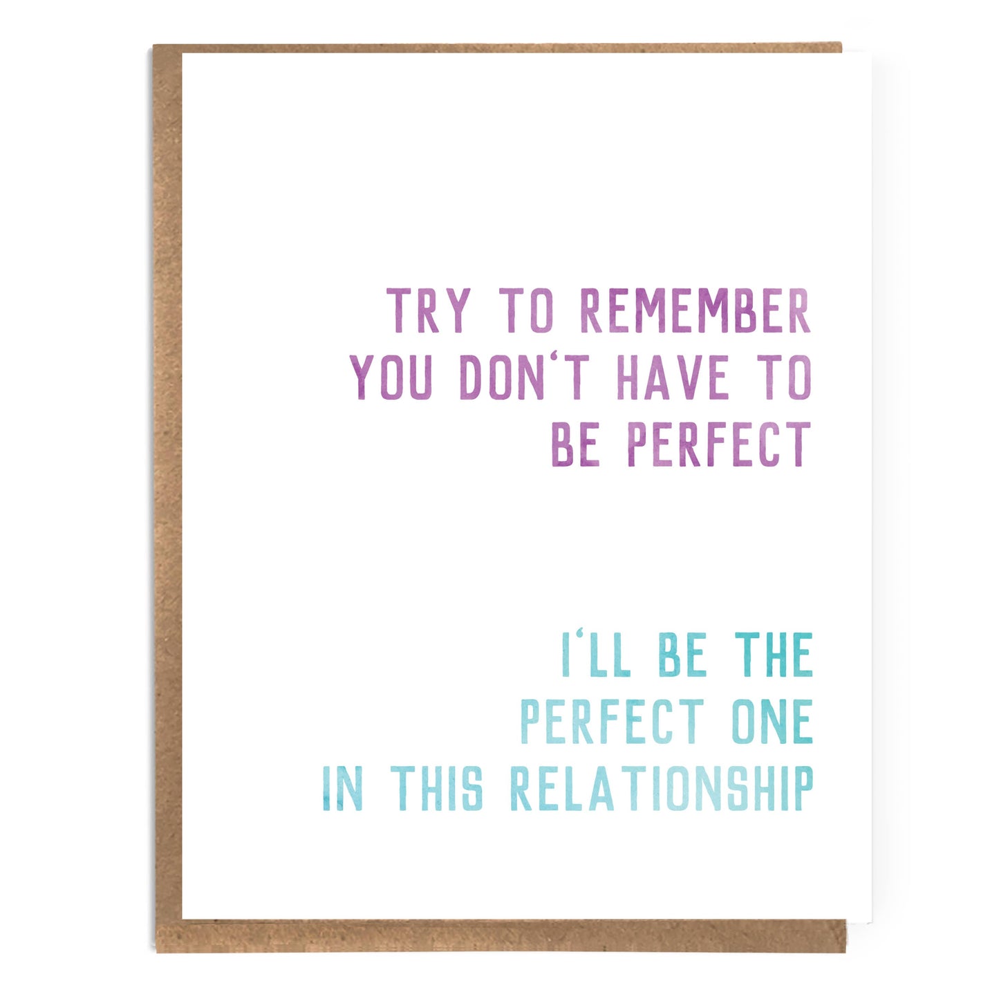 A Zillion Dollars - Funny Perfectionism Card; You Don't Have to be Perfect