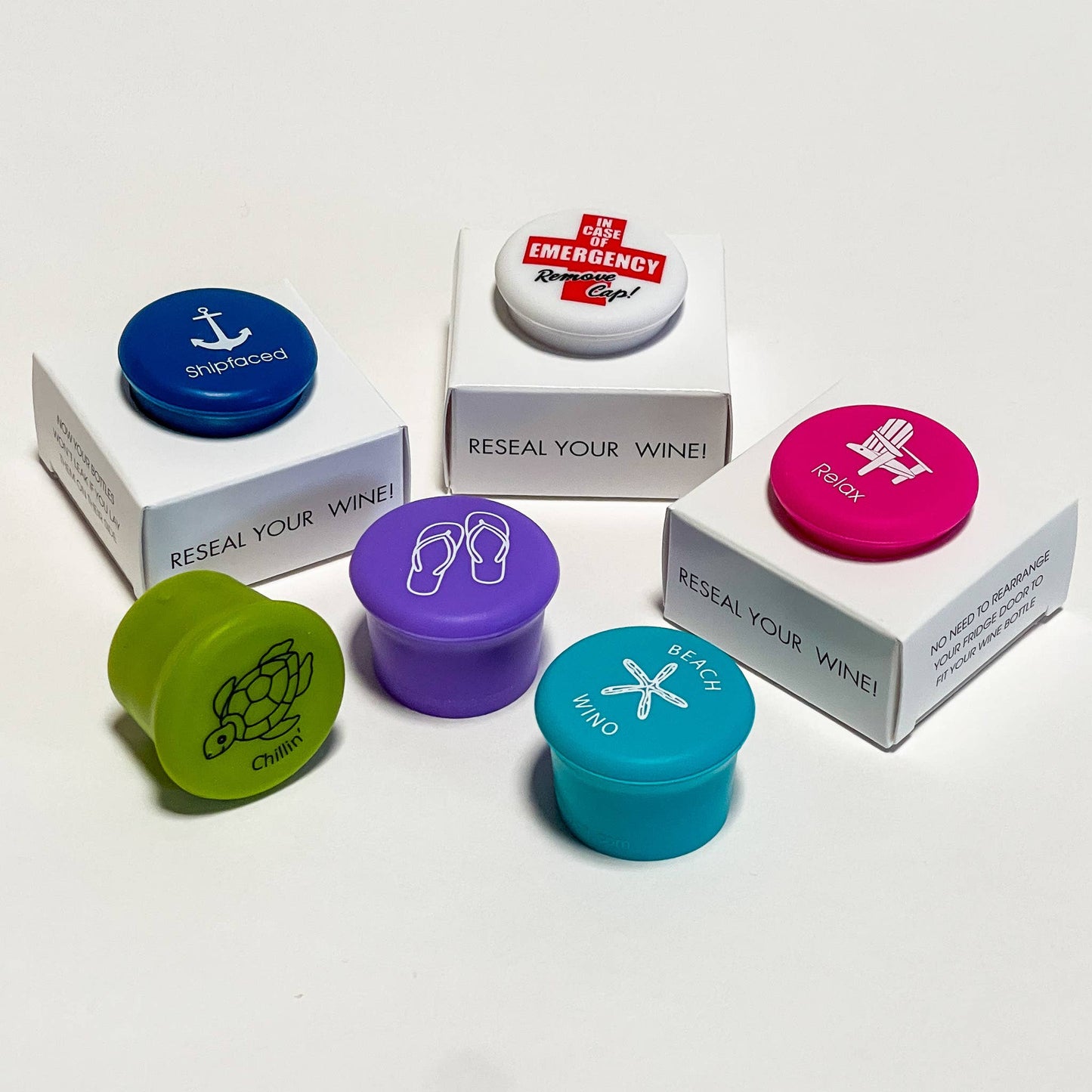 CapaBunga® - Wine Cap Bottle Stoppers (Beach)