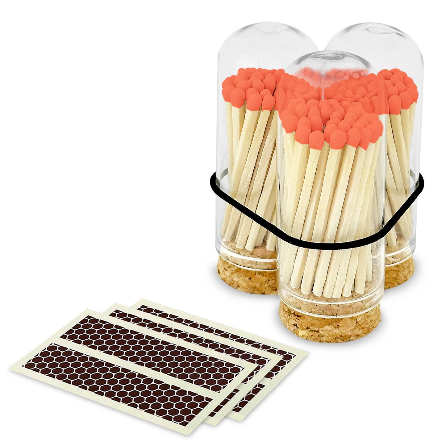 Thankful Greetings - 2" Matches + Mini Cloche - Red & Green Mix