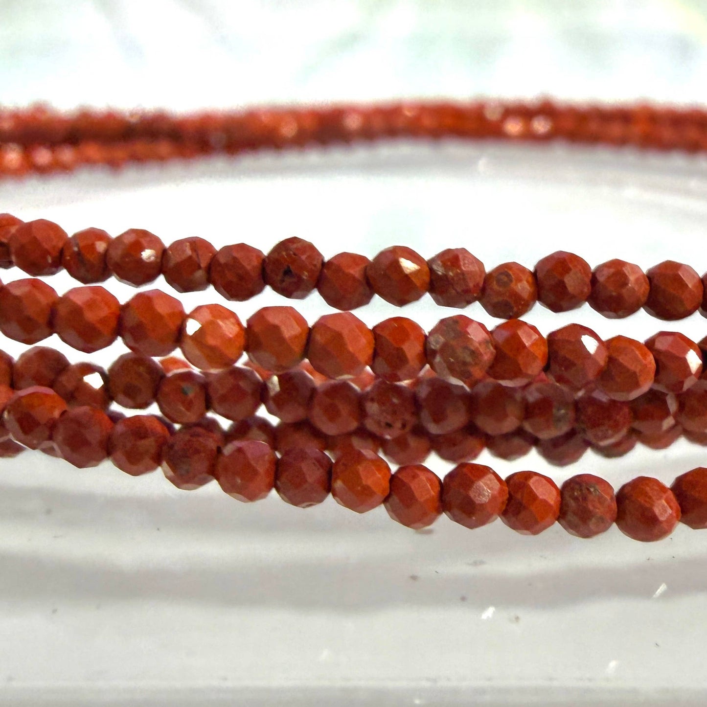 Natural Red Jasper Anklets