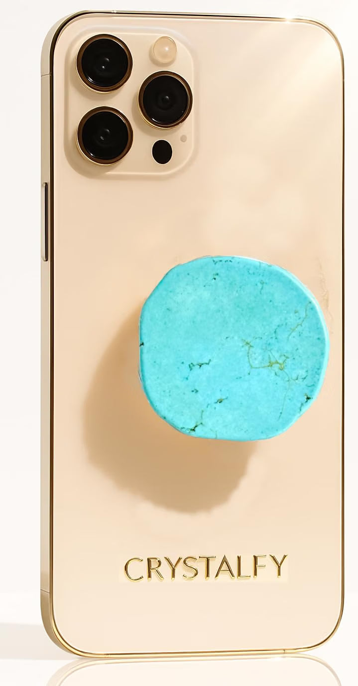 CRYSTALFY - Turquoise Phone Grip Holder