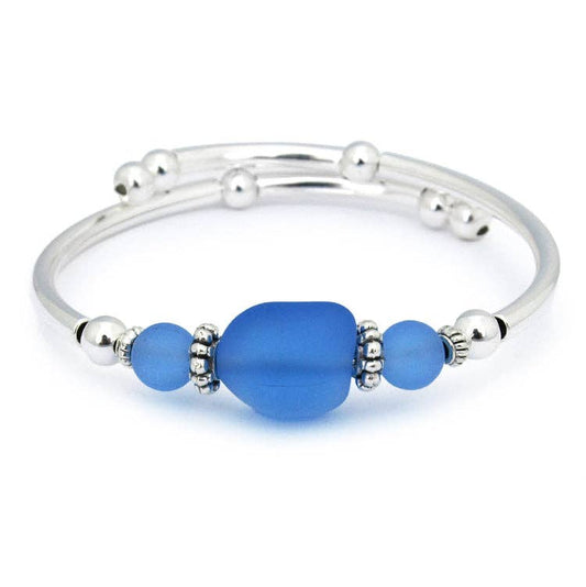 Sapphire Sea Glass Bracelet