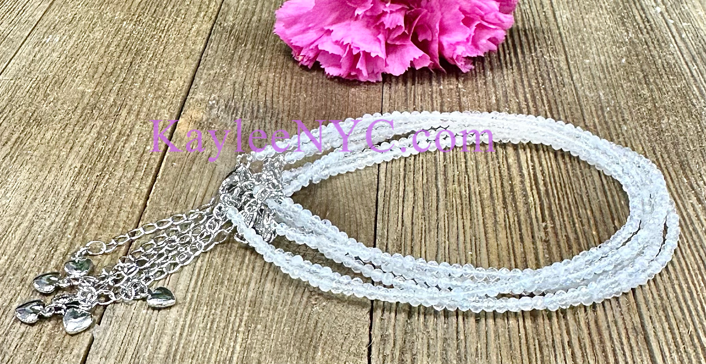 2mm Natural Moonstones Anklets Crystal Healing