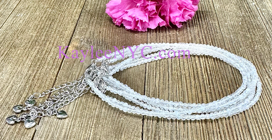 2mm Natural Moonstones Anklets Crystal Healing