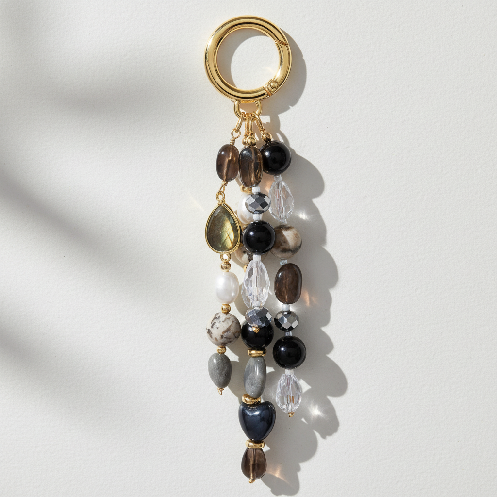 Cape Diablo - Labradorite Obsidian Harmony Bag Charm