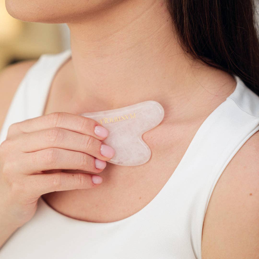 Plantifique - Rose Quartz Gua Sha Facial Massager