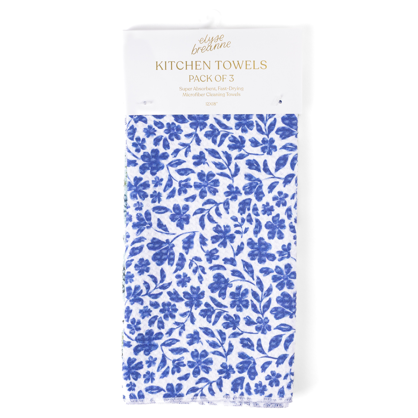 Elyse Breanne Design - Pack of 3 Microfiber Kitchen Towels - Winter Tones