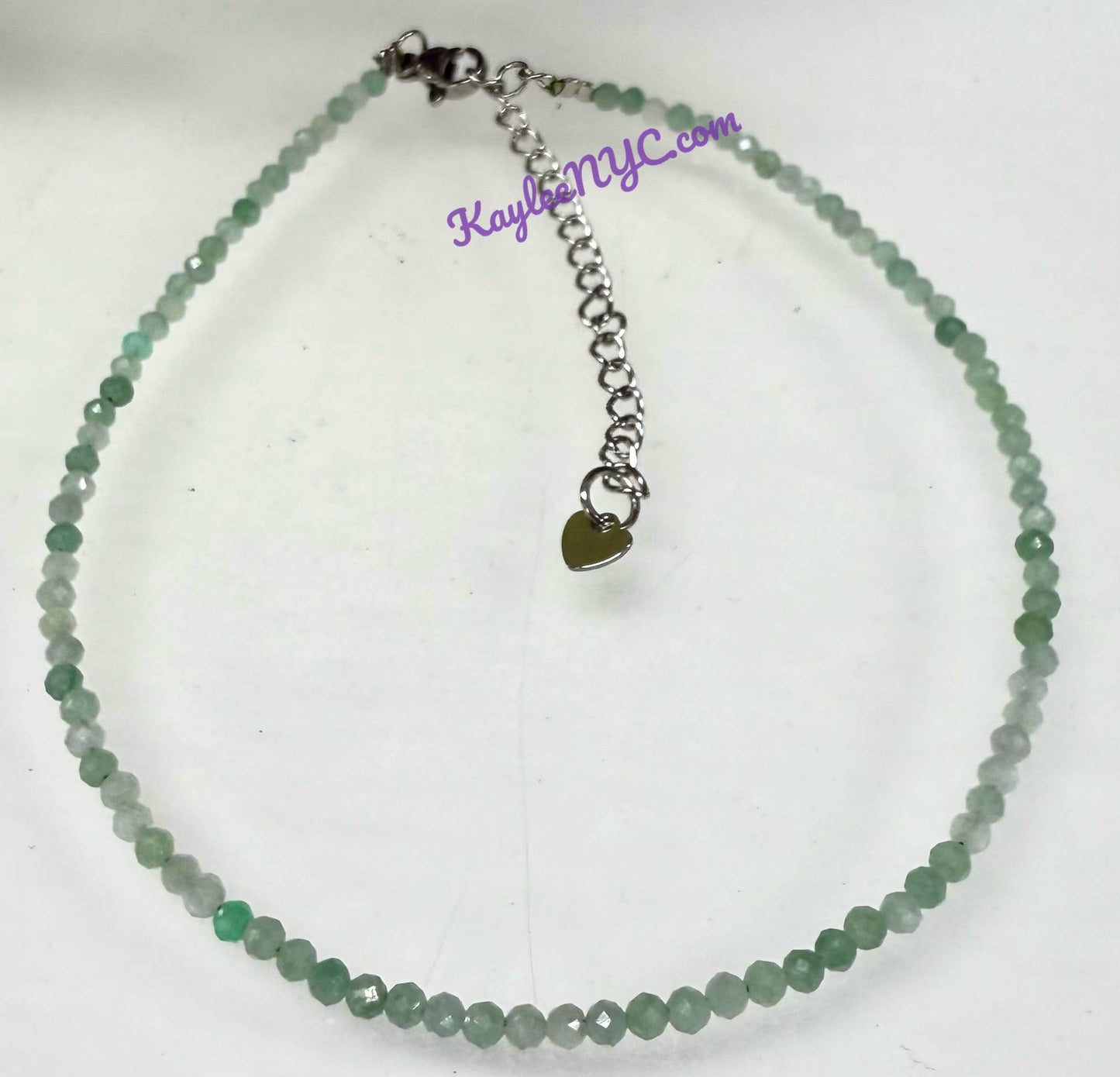 Burma Jade Jadeite Anklets Stainless Steel