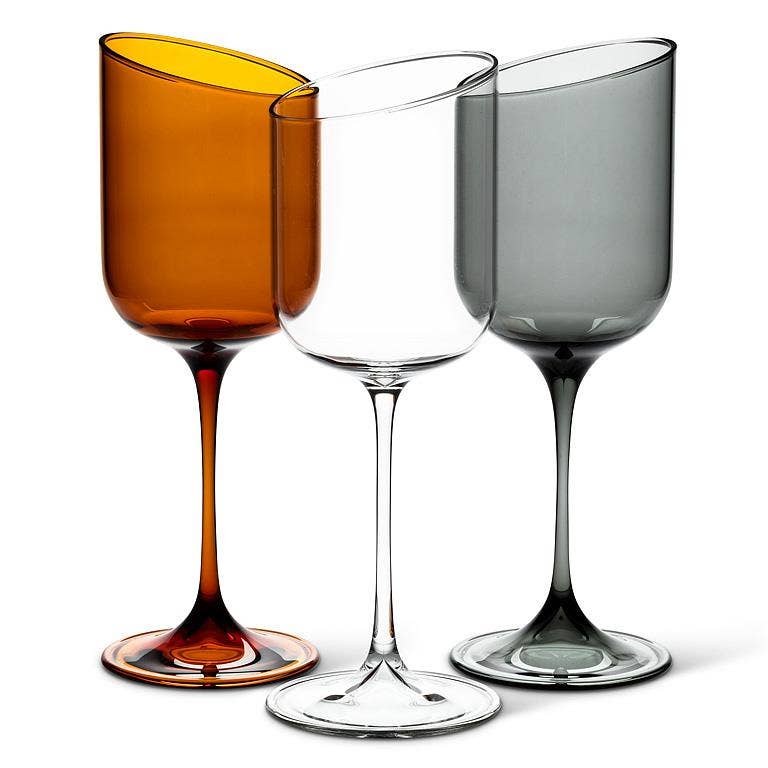 Abbott - Angle Cut Clear Goblet