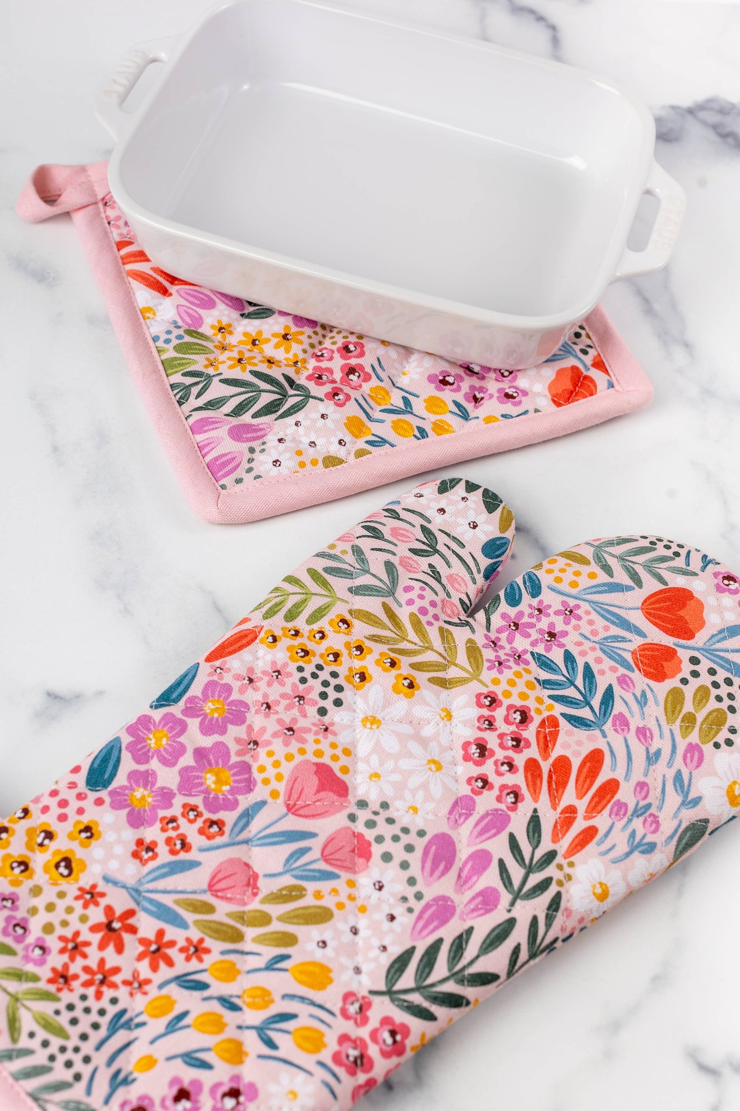 Elyse Breanne Design - Summer Meadows Oven Mitt + Pot Holder Set