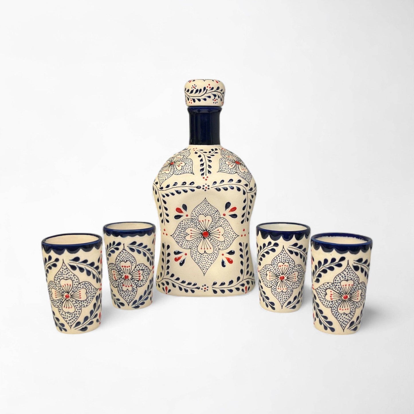 VILLA 318 - Tequila Decanter Set - Talavera