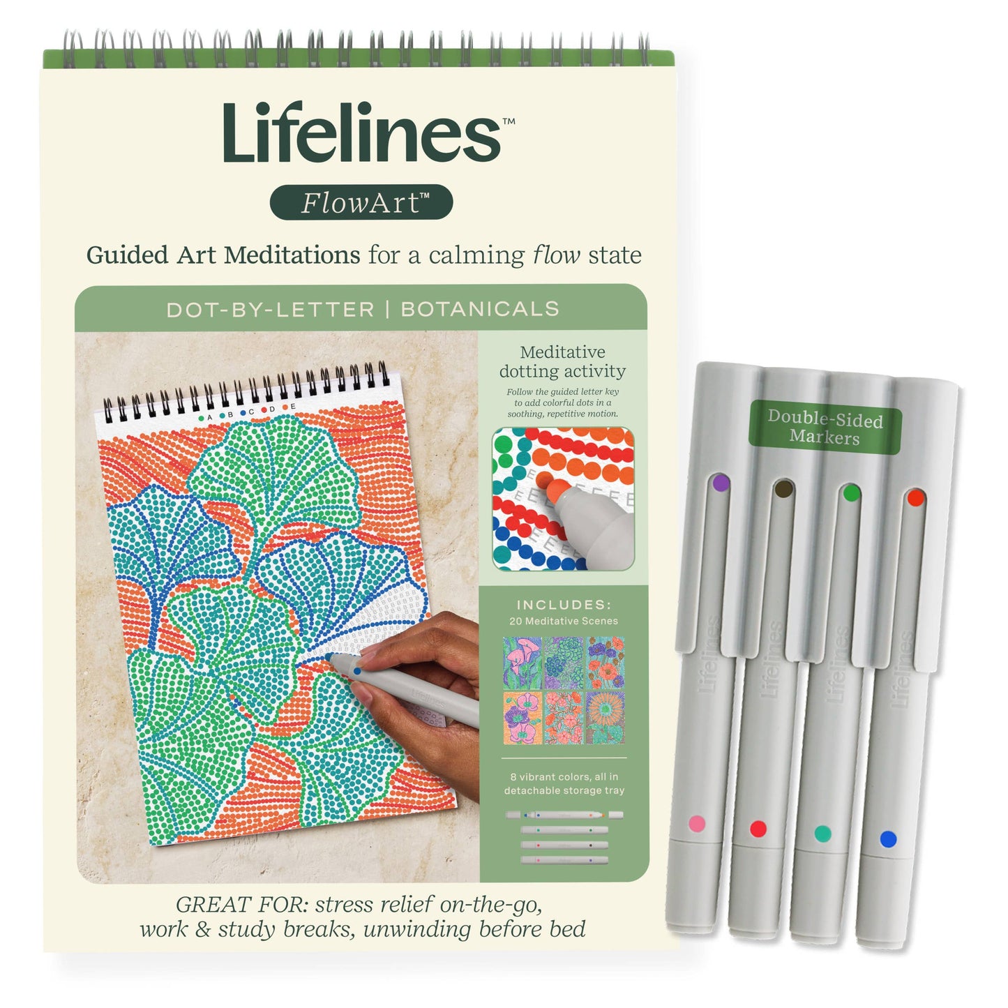 Lifelines - FlowArt -Dot by Letter- Botanicals