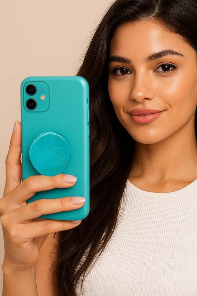 CRYSTALFY - Turquoise Phone Grip Holder