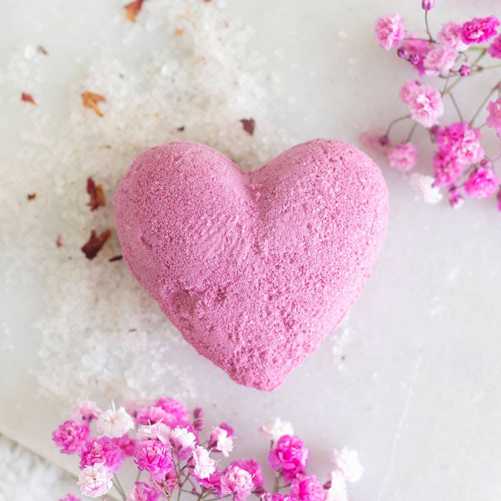 Something Different Wholesale - Love Yourself Heart-Shaped Cherry Bath Bomb