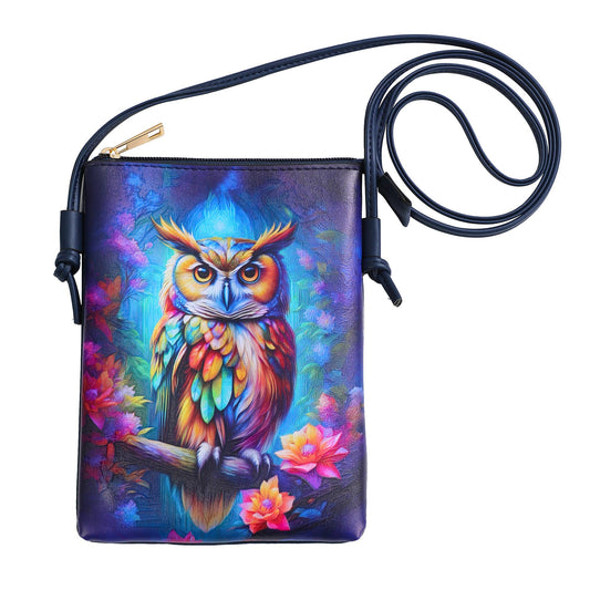 Shine Mark Accessories - Colour Print Cellphone Bag - Owl