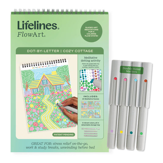 Lifelines - FlowArt Dot by Letter - Cozy Cottage