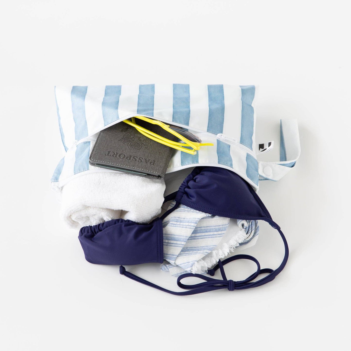 Wet/Dry Clutch: Nautical Stripe