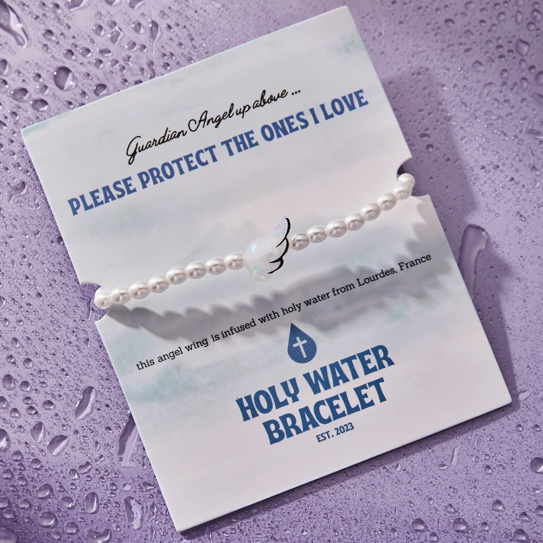 Holy Water Bracelet - HOLY WATER ANGEL WING BRACELET