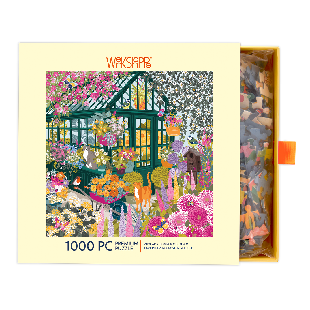 WerkShoppe - Spring Greenhouse 1000 Piece Puzzle